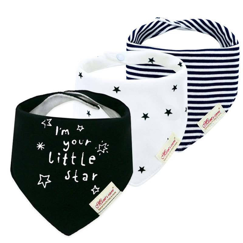 Baby infant spring and summer thin triangle scarf bib