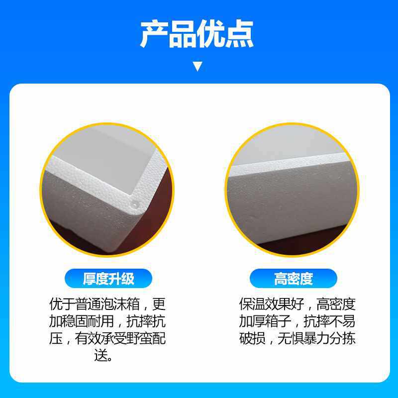 Postal Foam Box Carton Set Fruit Preservation Insulated Box Refrigerated Packaging Box Vegetable Seafood Express Box