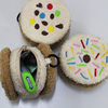 Sugar Bean Cookies Donut Plush Coin Purse Creative Key Bag Niche Cute Cookie Earphone Storage Bag