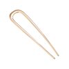 U-shaped double-plug hairpin hair fork women's simple modern metal coiled hair clasp ball head alloy hair pin female