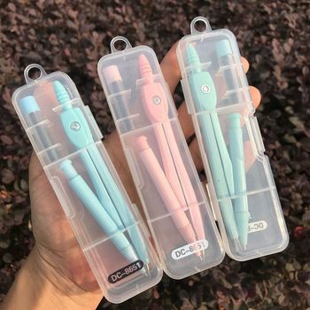 Metal Compass Drawing Tool Set for Students, Easy to Carry, Sturdy and Durable Junior High School Geometry Learning Supplies Compass