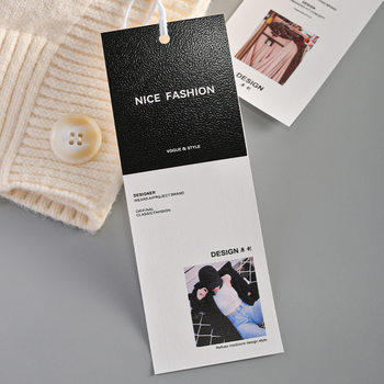 New Korean Style Trendy Clothing Tags Customized Personalized Texture Thick Tape Clothing Labels Customized Universal Trademarks