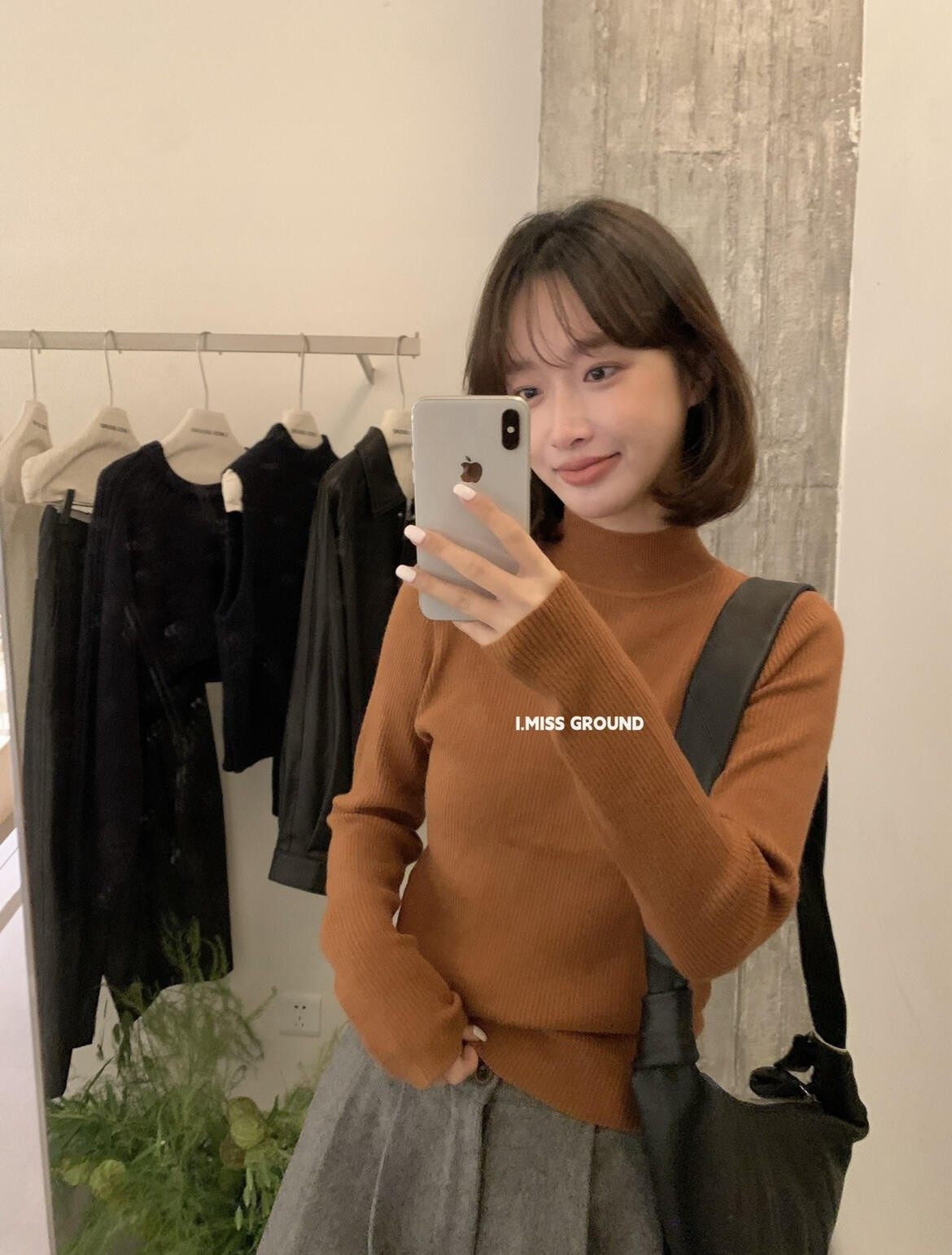 Imiss Autumn Korean Minimalist Style Basic Versatile Slimming Half Turtleneck Knitted Sweater for Women H01233