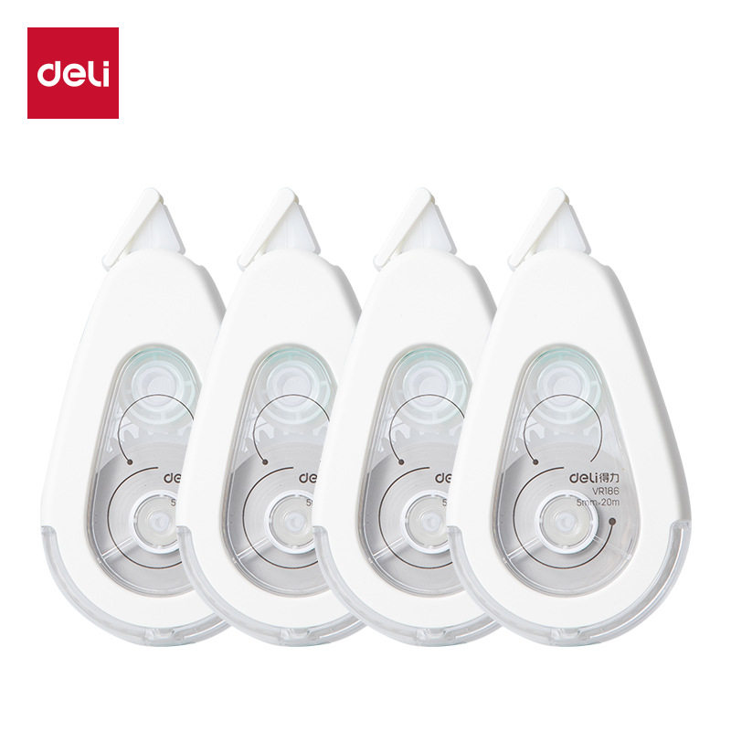 Deli Correction Tape, Silent, Durable, Large Capacity, Smooth Correction Tape, Student-Specific Correction Tape, Correction Tape, Editing Tape