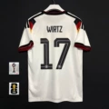 Germany home jersey, number 17, with armband