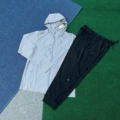 Light gray + black suit