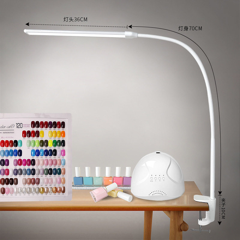 Beauty Lamp, Pattern Embroidery Lamp, Manicure Table Lamp, Eye Protection Manicure Lamp, Lighting Desktop Desk, Led Work Lamp, Floor Table Lamp