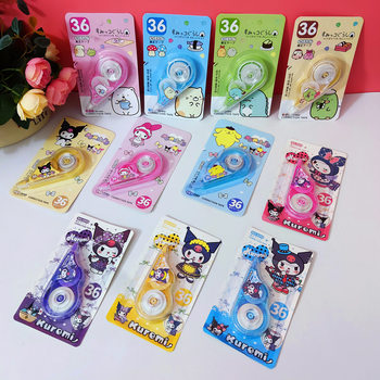 Sanrio Cartoon Creative Cute Correction Tape for Primary and Secondary School Students with Kuromi High-Value Correction Tape Stationery Batch
