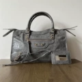 Gold rivets-medium size 38*23*10cm-fog gray--ready for delivery on the same day