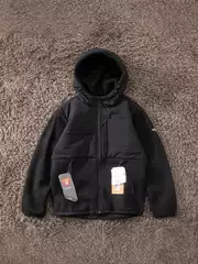 Na72051 Cardigan Top Beijia Couple's Same Style Anti-Static Warm Fleece Jacket Hooded Color Matching Jacket Fa