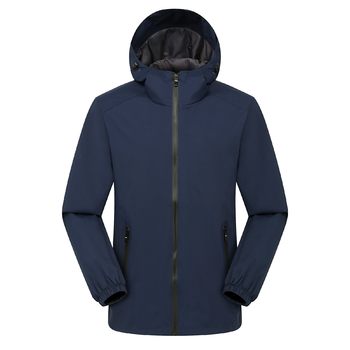 New Autumn and Winter Fashionable Outdoor Thin Jacket Warm and Windproof Group Work Clothes Embroidered Breathable Waterproof Jacket