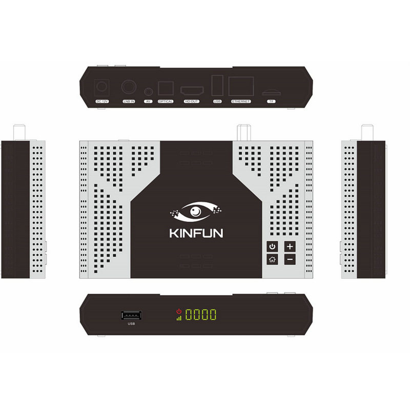 Kinfun Tv Box Network Set-Top Box Android Network Player Bluetooth 4K High-Definition 5g Tv Home Use