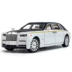 1/24 Upgraded Phantom Alloy Car Model Back to Force Sound and Light Star Top Children's Large Toy Collection Ornaments Cross Border