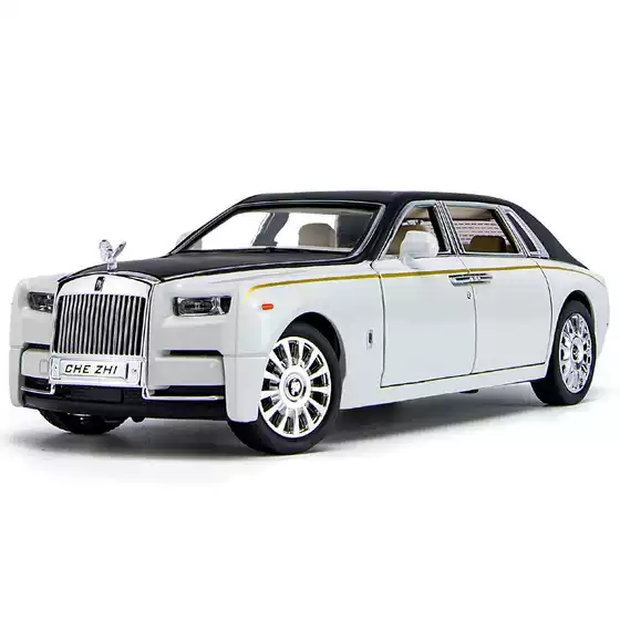 1/24 Upgraded Phantom Alloy Car Model Back to Force Sound and Light Star Top Children's Large Toy Collection Ornaments Cross Border