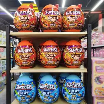 Extra Large Dinosaur Egg Surprise Blind Egg Unboxing Fun Archaeological Tyrannosaurus Rex Blind Box Light and Sound DIY Toy Gift