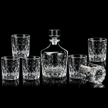 European-style Crystal Glass Wine Bottle Decanter Household Sealed Wine Pot with Lid Foreign Wine Bottle Wine Bottle Wine Bottle Set