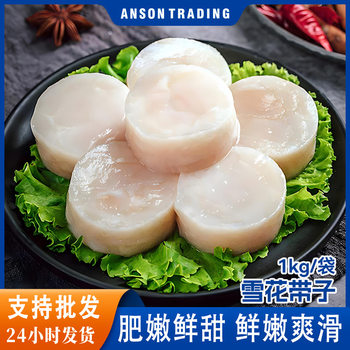 Seafood, Scallops, Fresh Extra-Large Scallops, Fresh Frozen Scallops, Extra-Large Scallops, Scallops, Boxed Batch