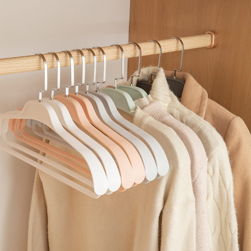 Clothes rack home hanging clothes drying non-slip clothes rack seamless stainless steel anti-shoulder angle brace adult clothes brace wholesale