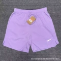 Purple ice silk shorts