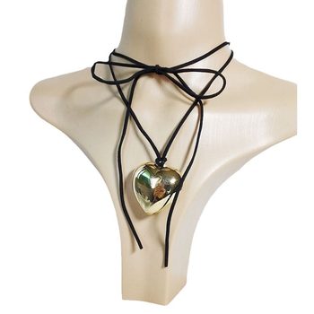 Europe and the United States cross-border jewelry flannel clavicle chain big love pendant collar pull adjustable wax line choker necklace