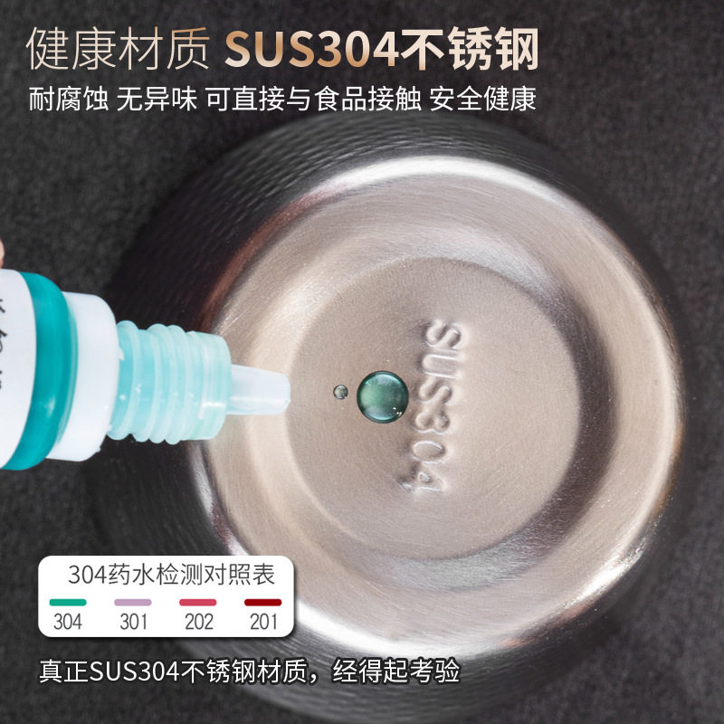 New 304 Stainless Steel Beer Mug Practical, Convenient and Easy to Clean Double Layer Anti-scalding Hammer Pattern Water Cup for Outdoor Camping