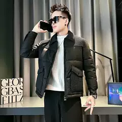 2026 New Winter Cotton-Padded Jacket for Men, Thickened and Warm, Stylish Casual Sports Brand Trendy Coat