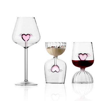 Design red wine glass suit household light luxury high-end crystal glass big belly decanter grape Goblet