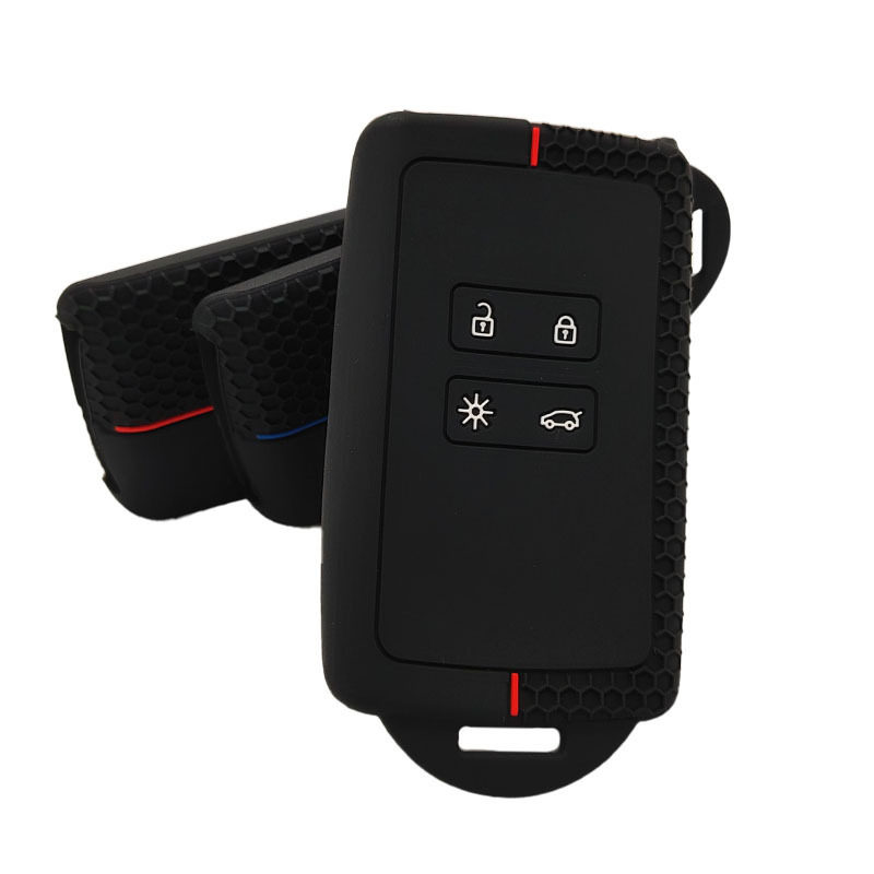 For Renault Koleo Silicone Car Key Case Men's and Women's Car Key Case All-inclusive Four-key Key Case