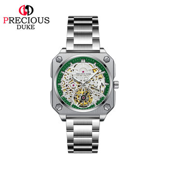 PRECIOUS DUKE UK brand hollow three-dimensional business men's steel band watch manufacturers cross-border e-commerce