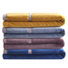 Cross-Border Flannel Blanket Japanese Style Solid Color Thickened Export Nap Blanket Single Layer Double Blanket Gift Coral Fleece Blanket