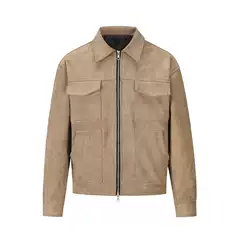 European and American High Street Ins Same Style Trendy Men's and Women's Jackets Deerskin Velvet Thickeneded Zipper Large Flap Pocket Pants Jacket
