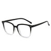 New Anti-Blue Light Glasses Trendy Square Frame Unisex Plain Glasses Korean Style Natural Look Large Frame Glasses 1962