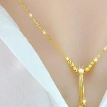 New Color Gold Tassel Necklace for Women Rose Gold Silver Necklace for Women Clavicle Chain for Girlfriend Birthday Gift