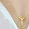 New Color Gold Tassel Necklace for Women Rose Gold Silver Necklace for Women Clavicle Chain for Girlfriend Birthday Gift