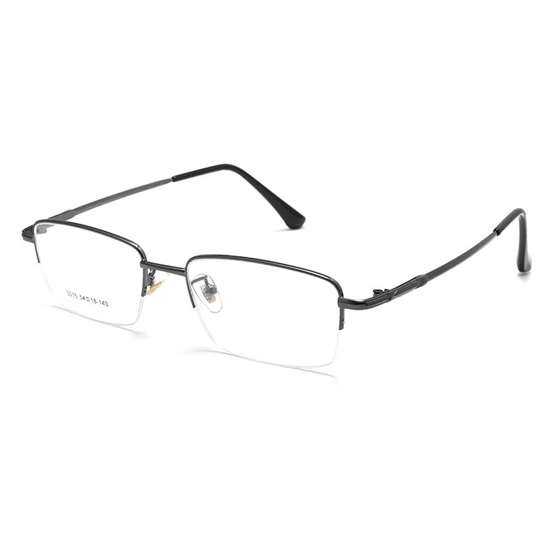 Danyang Glasses 3015JY High-bounce Leg Frame Men's Business Half-rimmed Glasses Frame Ultra Light Memory Titanium Glasses Frame New