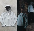 Reflective line jacket/grey/seam tape shell