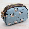 New Korean Style Printed Double Zipper Cute Large Capacity Wallet Student Coin Purse Id Card Holder Storage Bag for Women