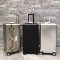 All-Aluminum Magnesium Alloy Extra-Large Capacity Trolley Suitcase, Travel Suitcase, Men's and Women's Password-Protected Metal Aluminum Frame Luggage Suitcase, Business Suitcase
