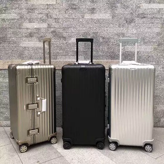 All-Aluminum Magnesium Alloy Extra-Large Capacity Trolley Suitcase, Travel Suitcase, Men's and Women's Password-Protected Metal Aluminum Frame Luggage Suitcase, Business Suitcase