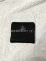 Black pebbled leather 80% off card holder
