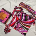 Ph2528 bellyband. purple {square scarf + headscarf}