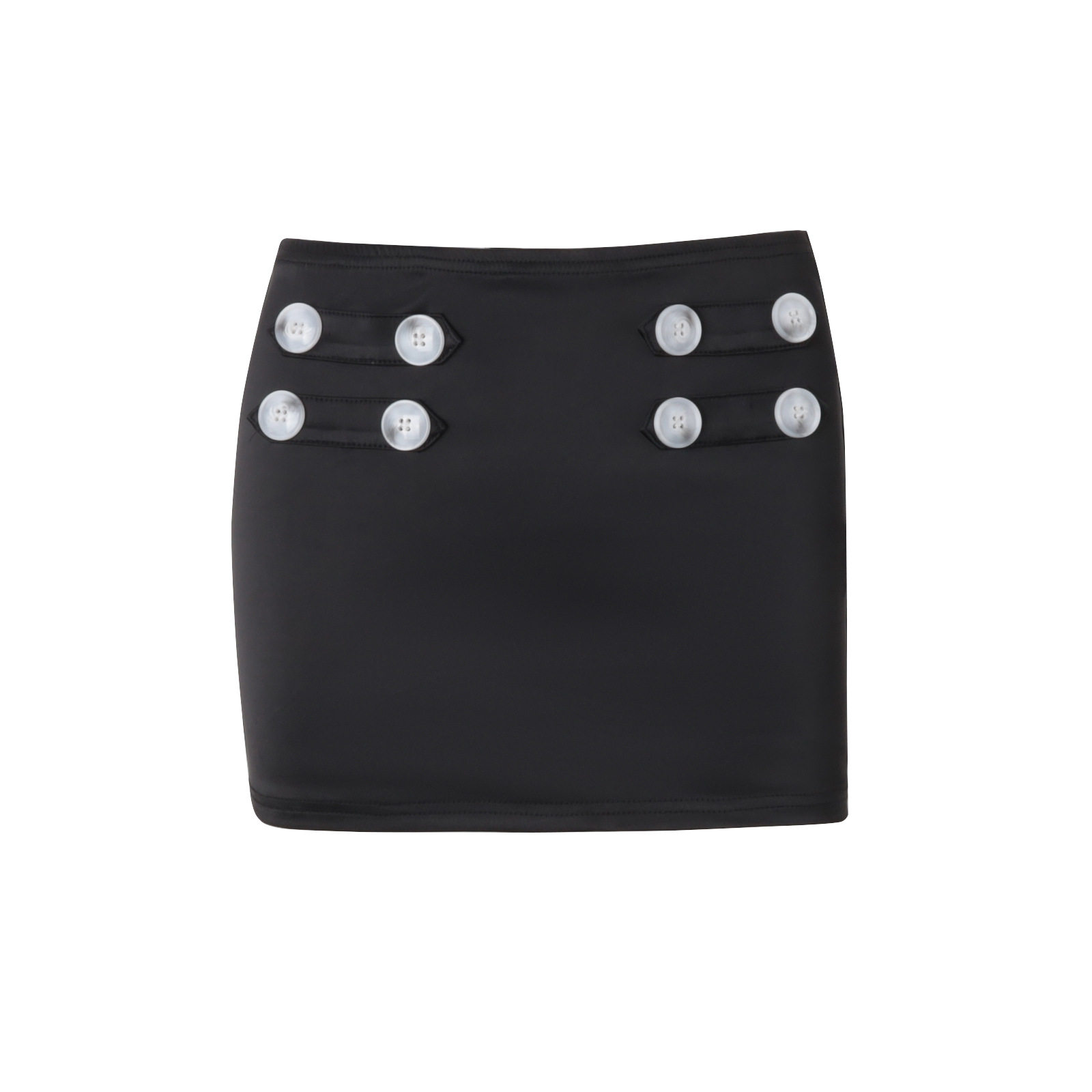 High Waisted Buttoned Mini Skirt Fashionable Trendy American Style Summer Wear for Women Wholesale Available