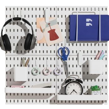Hole board storage non-perforated accessories Daquan bathroom kitchen wall decoration hole board storage box hook hanging basket