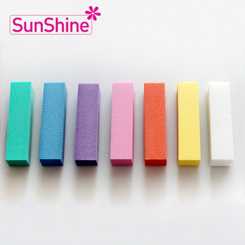 sunshine nail sponge tofu block manicure tool suit finished waterproof sand-free four-side frosted block