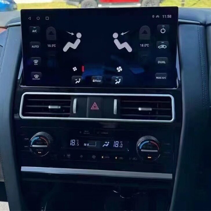 Suitable for Nissan Toula large screen navigation QX80 modified central control large screen navigation Y62 Android 13 inch car navigation