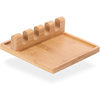 New Bamboo Kitchen Storage Rack Creative Four-Compartment Spatula Holder Spoon Placement Rack Wooden Square Storage Tray