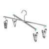 Cross Stainless Steel Pants Rack Multifunctional Household Drying Pants Storage Artifact Seamless Thickened Pants Clip Folding Clothes Hanger