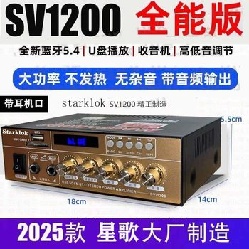 Newly Upgraded High-Power Mini Bluetooth Power Amplifier Lossless 12V Card U Disk Radio Power Amplifier for Car and Home Use