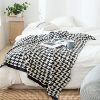 Scandinavian Household Products Bird Grid Knitted Blanket Throw Blanket Nap Blanket Sofa Towel Amazon Winnie Quilt