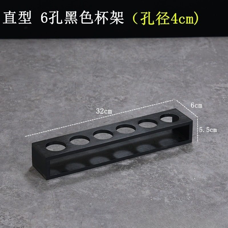 Liquor Cup Rack Creative Bamboo and Wood Wine Rack Household Cup Rack Small Wine Cup Storage Rack Tray Spirits Cup One Cup Rack